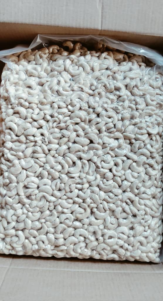 Premium cashew kernels ready for export